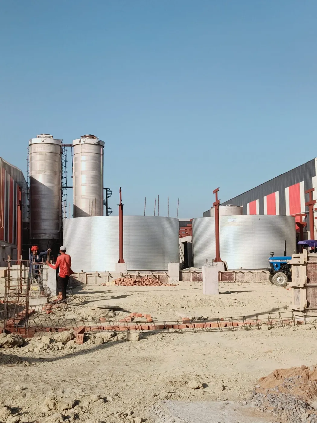Current construction site progress view 2