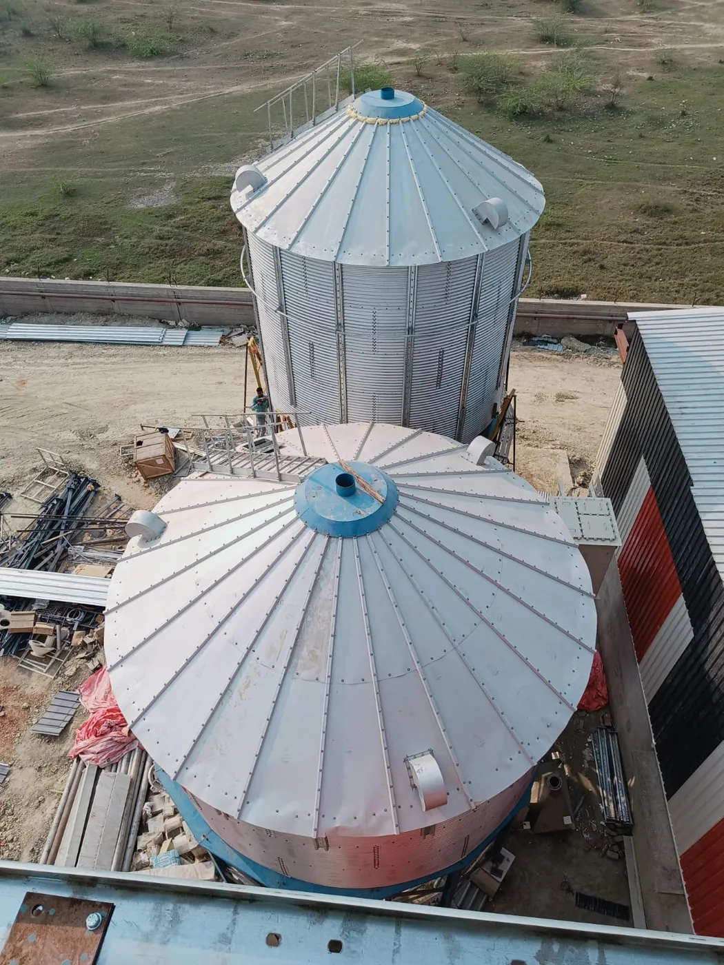 Current construction site progress view 3