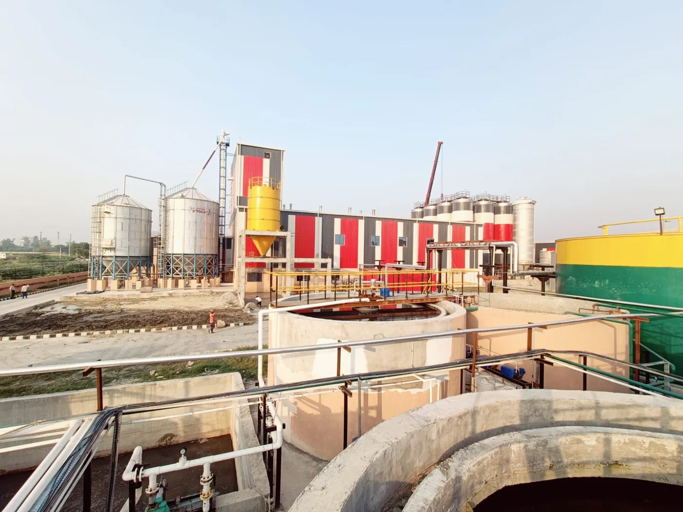 Current construction site progress view 5