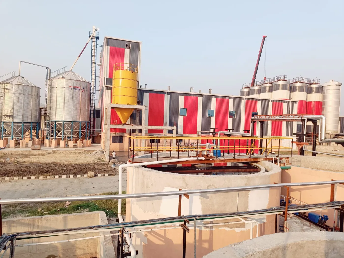 Current construction site progress view 6