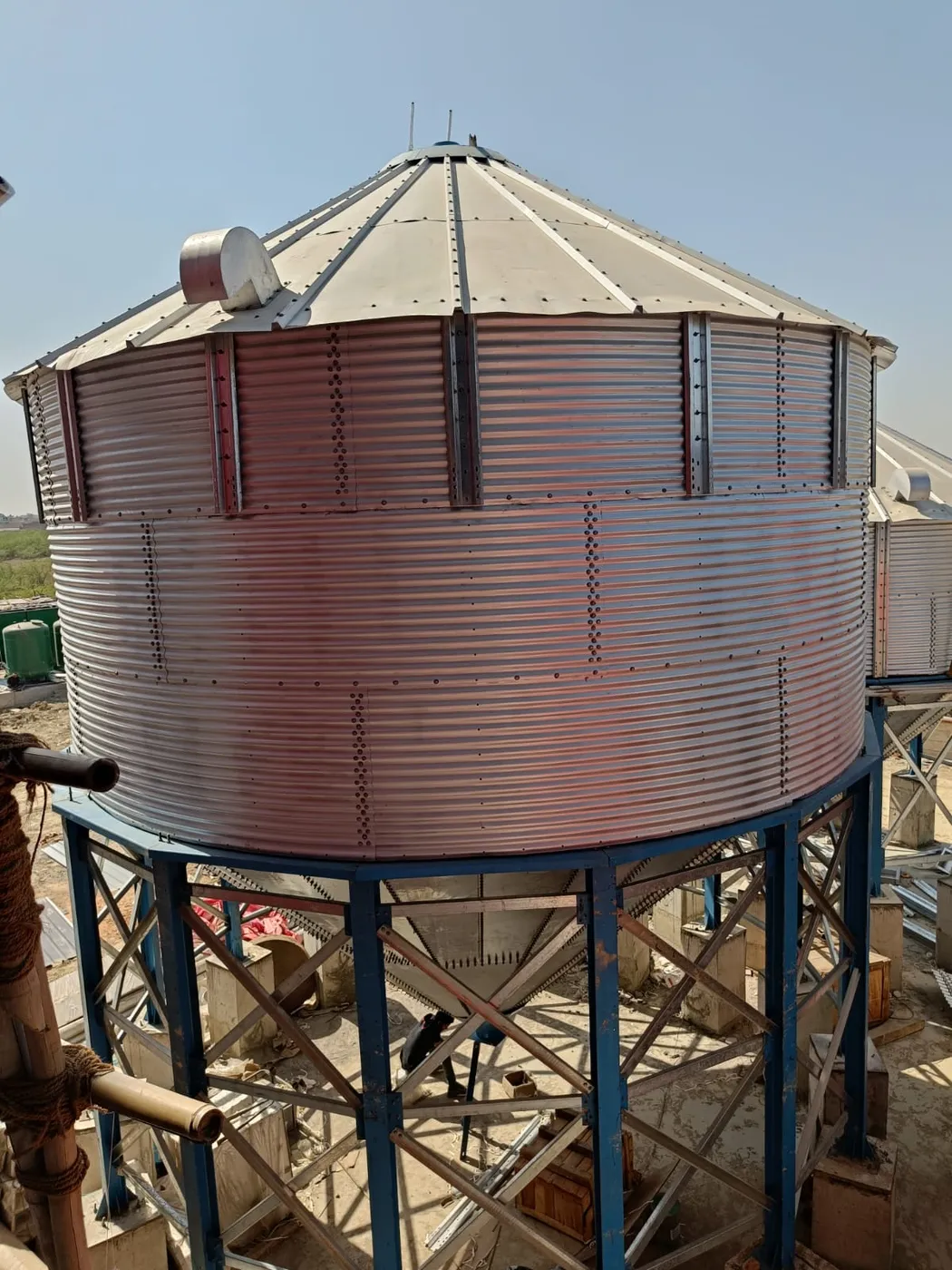 Current construction site progress view 7