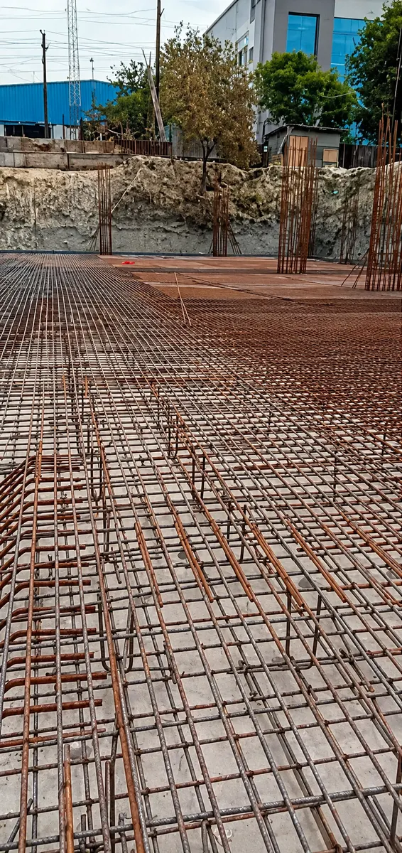 Current construction site progress view 10