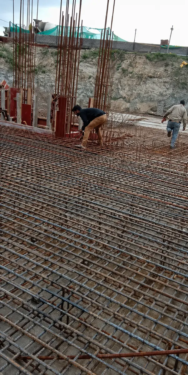 Current construction site progress view 11