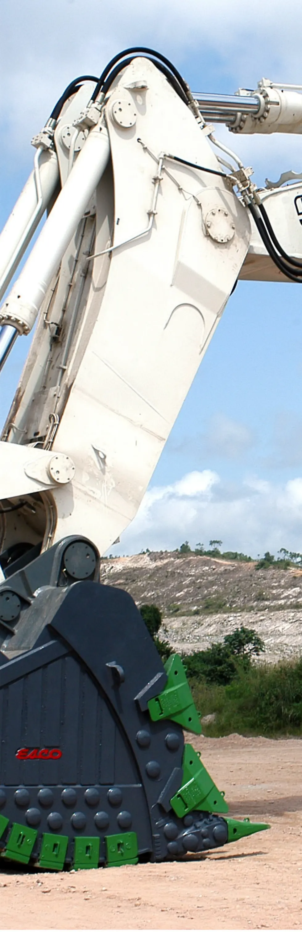 Construction equipment and staging materials